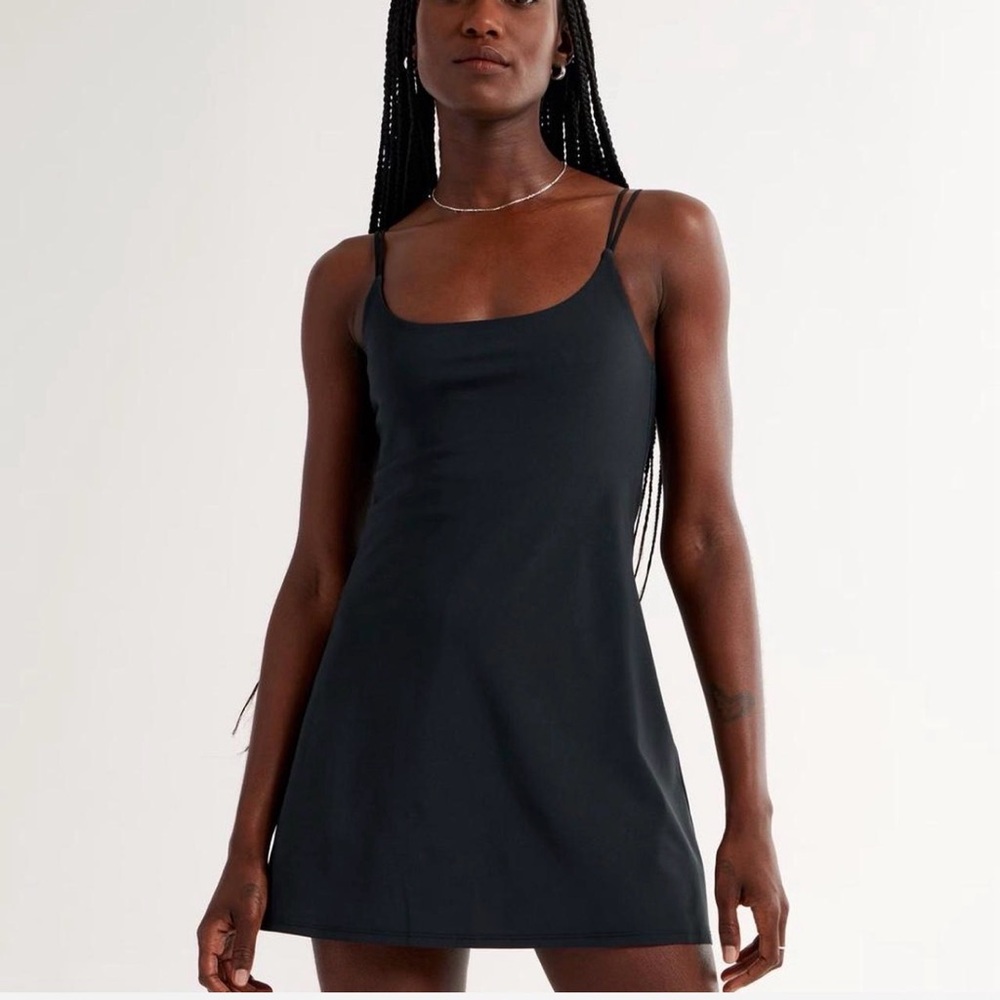 Abercrombie & Fitch Black Slip Mini Dress